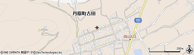 愛媛県西条市丹原町古田1457周辺の地図