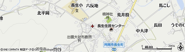 徳島県阿南市長生町（恋田）周辺の地図