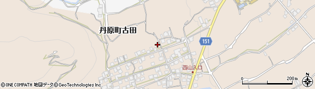 愛媛県西条市丹原町古田1465周辺の地図