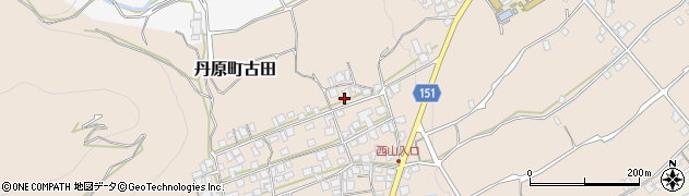愛媛県西条市丹原町古田1476周辺の地図