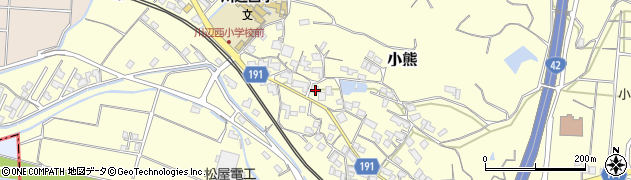 和歌山県日高郡日高川町小熊3350周辺の地図