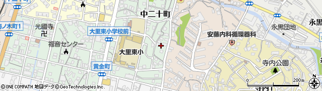 福岡県北九州市門司区中二十町11周辺の地図