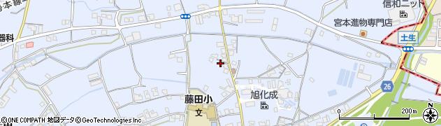 和歌山県御坊市藤田町藤井2029周辺の地図