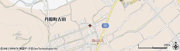 愛媛県西条市丹原町古田1483周辺の地図