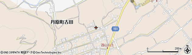 愛媛県西条市丹原町古田1477周辺の地図
