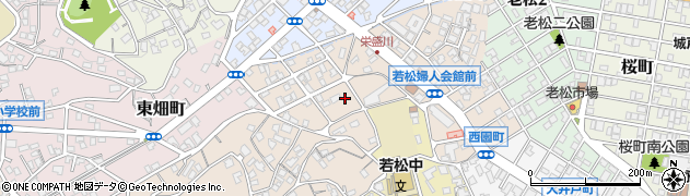 福岡県北九州市若松区西園町周辺の地図