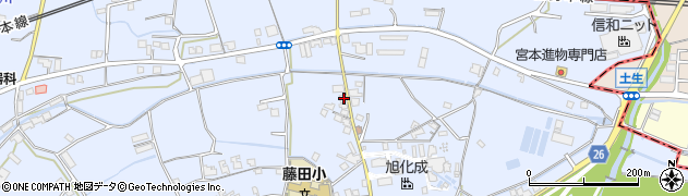 和歌山県御坊市藤田町藤井2027周辺の地図