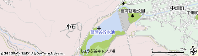 菖蒲谷貯水池周辺の地図