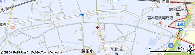 和歌山県御坊市藤田町藤井2025周辺の地図
