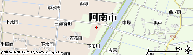 徳島県阿南市才見町（戸留）周辺の地図