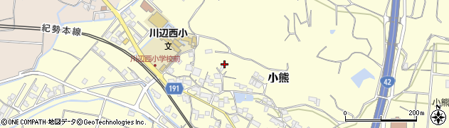 和歌山県日高郡日高川町小熊3278周辺の地図