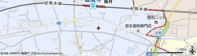 和歌山県御坊市藤田町藤井1919周辺の地図