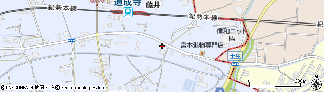 和歌山県御坊市藤田町藤井1924周辺の地図