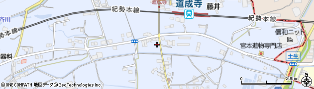 和歌山県御坊市藤田町藤井1901周辺の地図