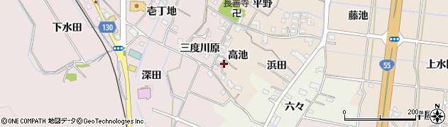徳島県阿南市才見町高池周辺の地図