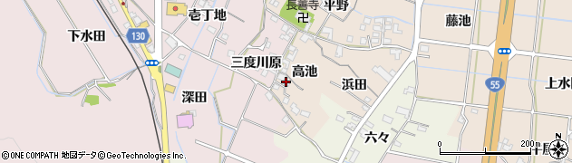 徳島県阿南市才見町（高池）周辺の地図