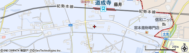和歌山県御坊市藤田町藤井1905周辺の地図