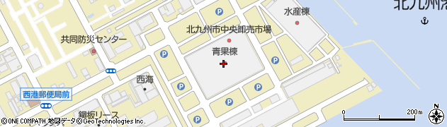 関門食品株式会社　西港市場店周辺の地図