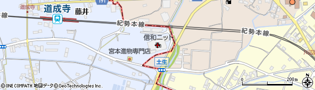 和歌山県御坊市藤田町藤井1960周辺の地図