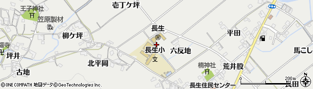 徳島県阿南市長生町（五反地）周辺の地図