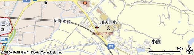 和歌山県日高郡日高川町小熊2406周辺の地図