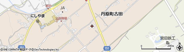 愛媛県西条市丹原町古田430周辺の地図
