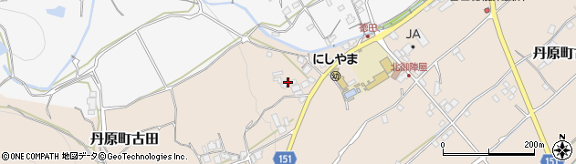 愛媛県西条市丹原町古田609周辺の地図