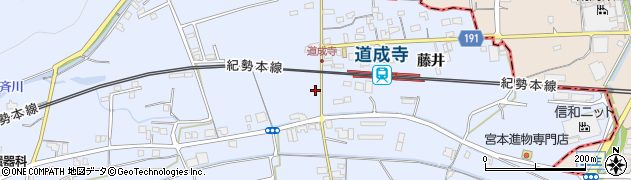 和歌山県御坊市藤田町藤井1898周辺の地図