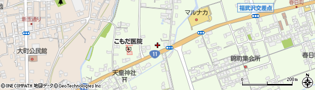 愛媛県西条市福武甲周辺の地図