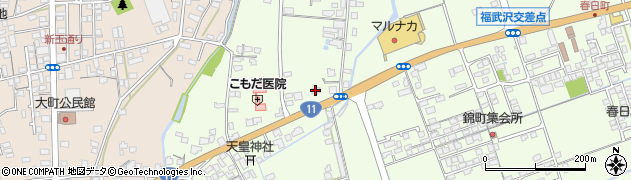 愛媛県西条市福武（甲）周辺の地図