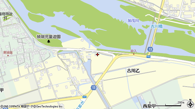 〒793-0045 愛媛県西条市古川乙の地図