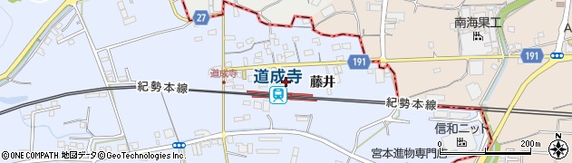 和歌山県御坊市藤田町藤井1865周辺の地図