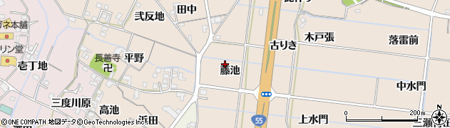徳島県阿南市才見町藤池周辺の地図