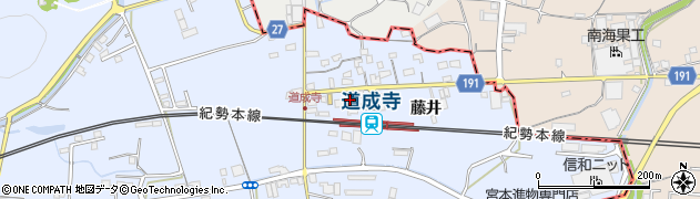 和歌山県御坊市藤田町藤井1869周辺の地図