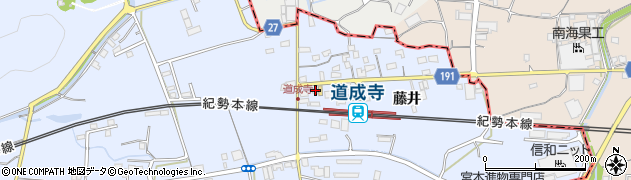 和歌山県御坊市藤田町藤井1872周辺の地図