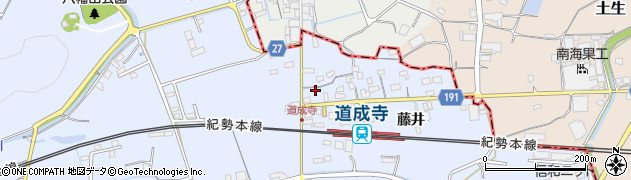 和歌山県御坊市藤田町藤井1876周辺の地図