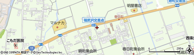 愛媛県西条市福武甲456周辺の地図