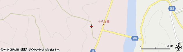 徳島県阿南市十八女町宮ノ前周辺の地図