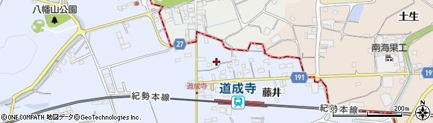 和歌山県御坊市藤田町藤井1878周辺の地図