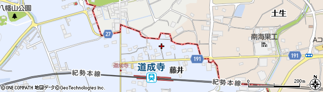 和歌山県御坊市藤田町藤井1846周辺の地図