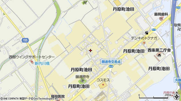 〒791-0502 愛媛県西条市丹原町願連寺の地図
