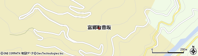 愛媛県四国中央市富郷町豊坂周辺の地図