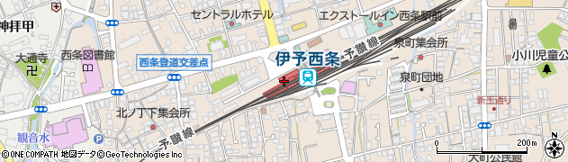 セブンイレブンＫｉｏｓｋ伊予西条駅店周辺の地図