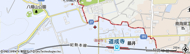 和歌山県御坊市藤田町藤井1894周辺の地図