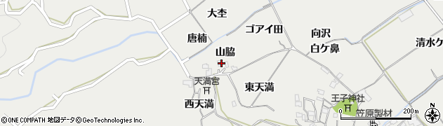 徳島県阿南市長生町山脇周辺の地図