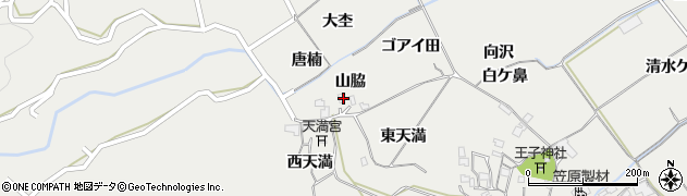 徳島県阿南市長生町（山脇）周辺の地図