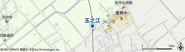 玉之江駅周辺の地図