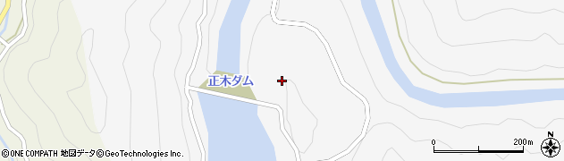 正木ダム管理所周辺の地図
