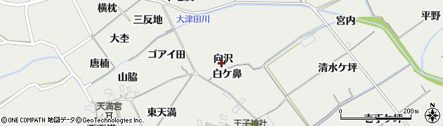 徳島県阿南市長生町（向沢）周辺の地図