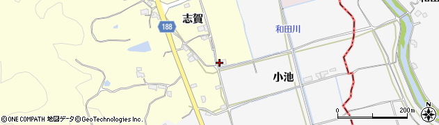 和歌山県日高郡日高町志賀696周辺の地図